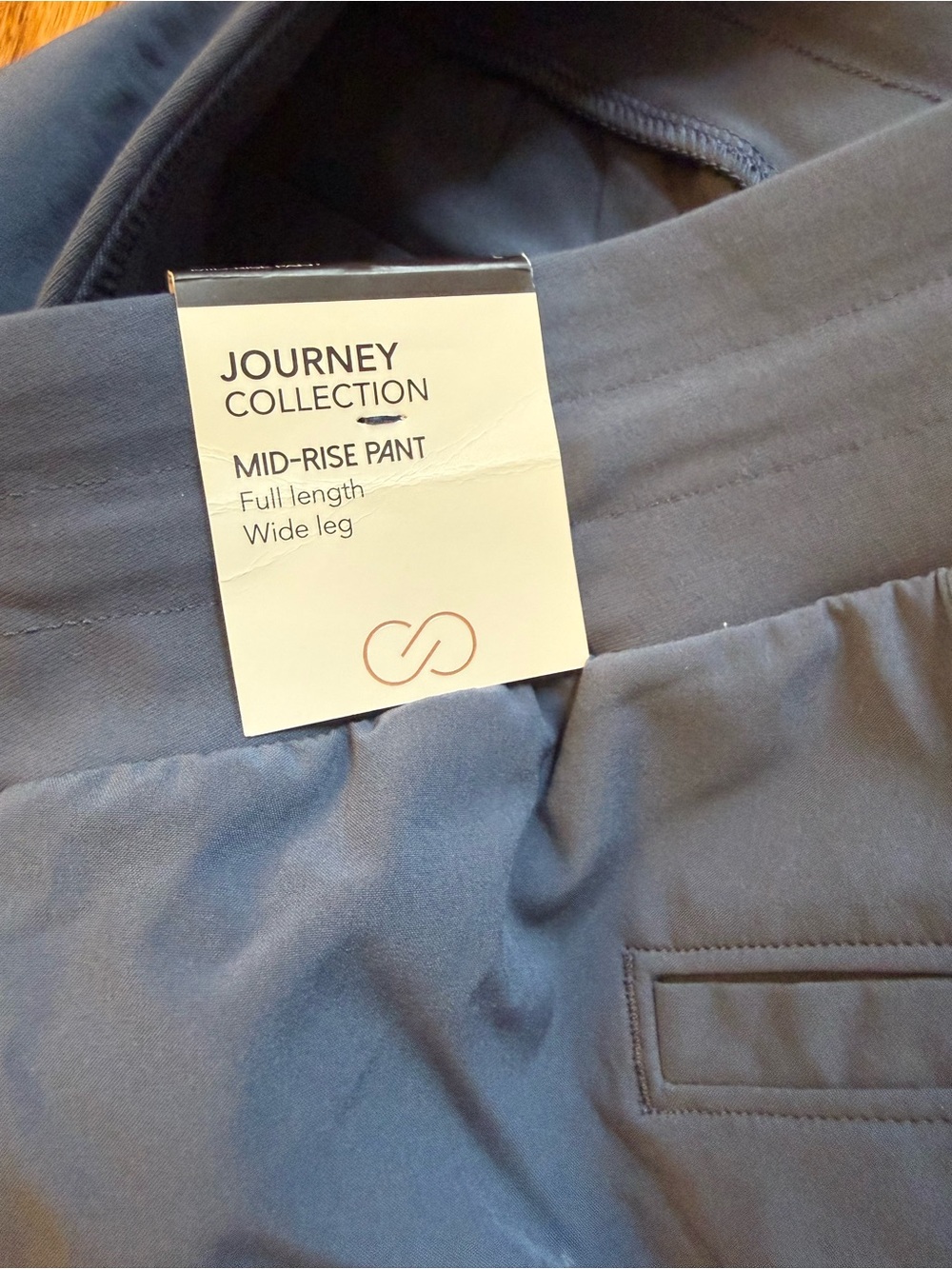 NWT Calia Ladies’ Wide-Leg Athletic Pants in Slate Blue large 31” inseam - Picture 4 of 5